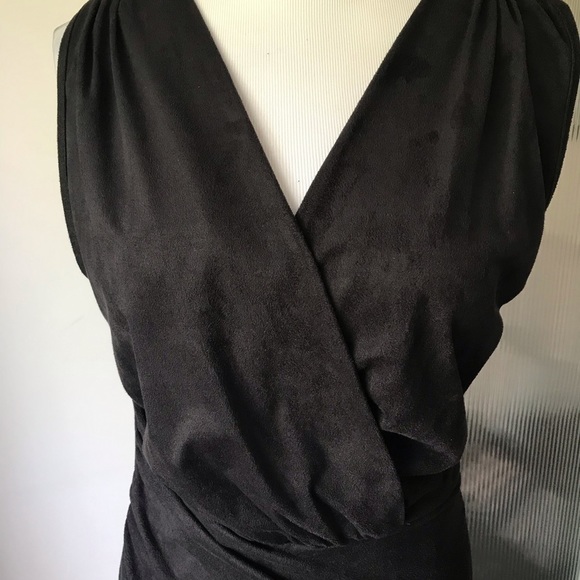 Seven Sisters faux suede wrap dress size M - Picture 3 of 5